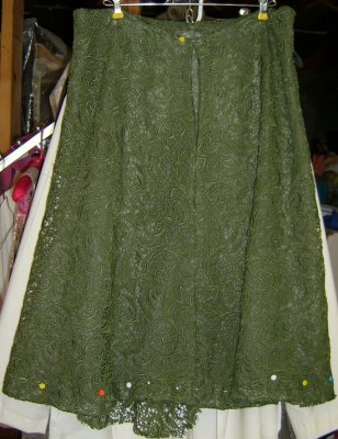 Lace Skirt in progress - back