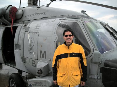 I in front of the Seahawk