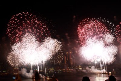 Fireworks on the hudson