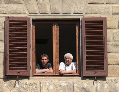 Men at Window