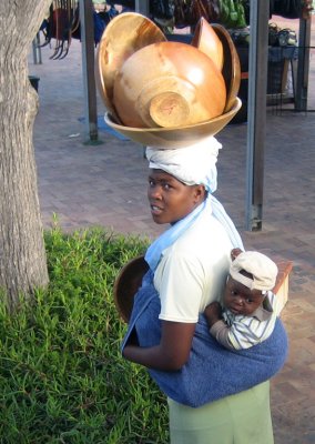 South African Lady & Baby