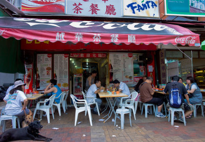 Cafe scene in Sai Kung