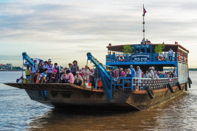 Ferry cross the Mekong