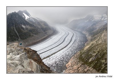 Glacera Aletsch des de l'Eggishorn