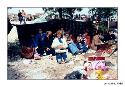 Rossell. Dinar a la festa de sant Marc. 1981