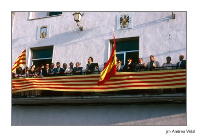 Rossell. Visita de Josep Llus Albiana, president del Consell del Pas Valenci. 1979