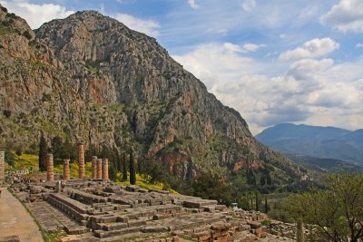 The Temple of Apollo, site of the Oracle