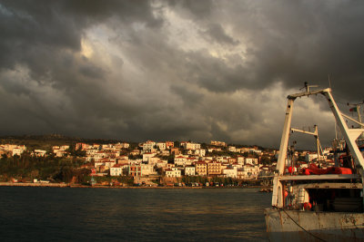 The town of Pylos, on the Peloponnese