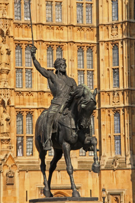 Richard the Lion Heart outside the Palace of Westminster