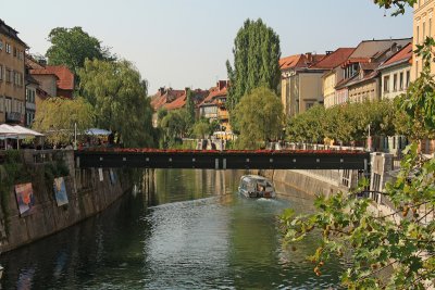 Ljubljanica River and the Ugly Duckling Bridge