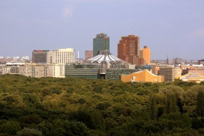 The Sony Centre and the Berlin skyline
