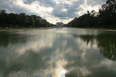 The Reflecting Pool and the Lincoln Memorial