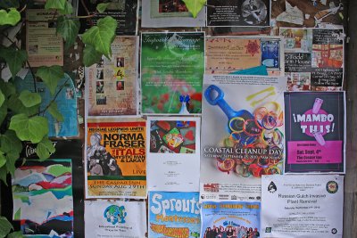 Mendocino bulletin board