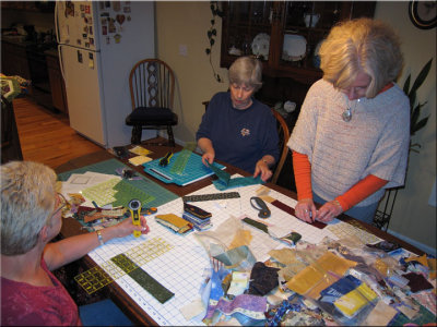 The Cheshire Quilters at Work
