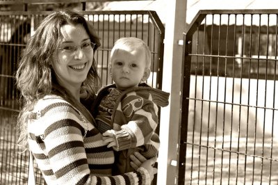Mom and son