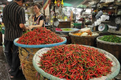 At the market