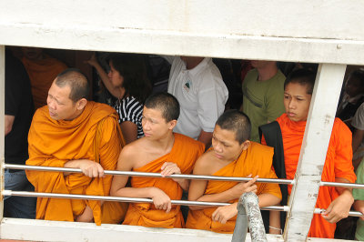 Monks on the river bus