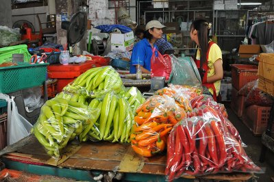 At the market