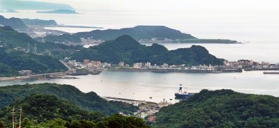 Coast of Taiwan viewed from Jiu Fen