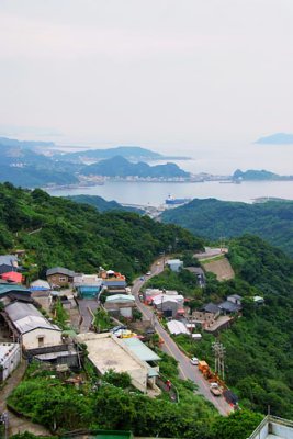 Top view of Jiu Fen old town