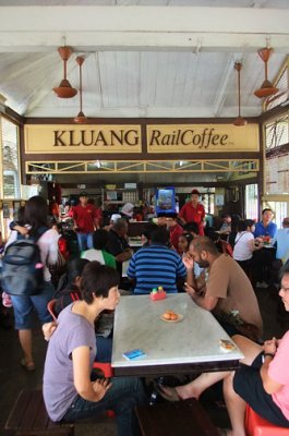 First stop: Kluang Rail Coffee in train station