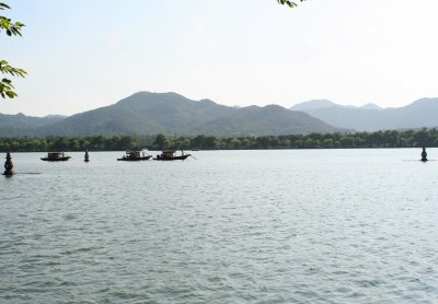 Boats on West Lake