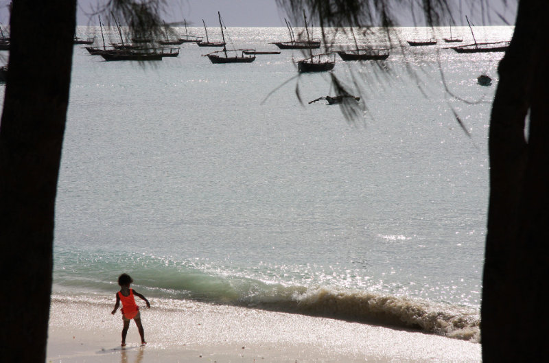 Young girl at beach