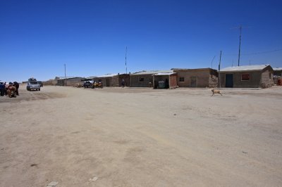 Pueblo at Salar de Uyuni