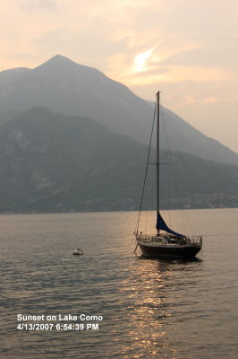 Sunset in Varenna  (Lake Como)