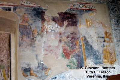 S. Giovanni Battista fresco - Varenna