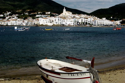 View of Cadaqués harbor from our hotel - 2008