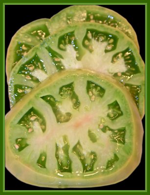 Sliced Green Tomato