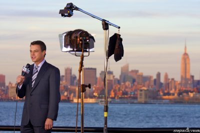 Shep reads the news