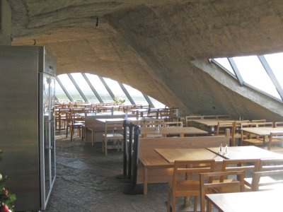 Inside Visitors Center dining area