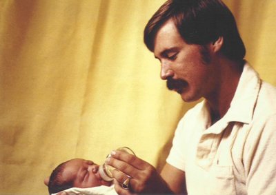 Proud Daddy Mike with Tyler Oct 1981