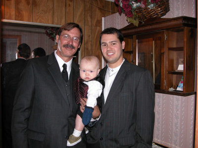 Father, Son and Grandson at Tyler's Wedding