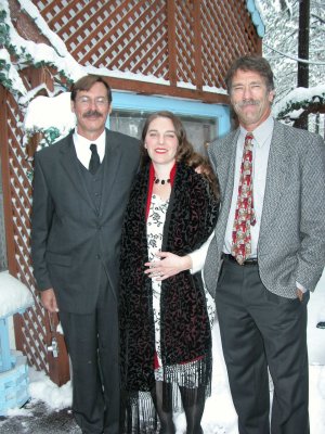 Mike and Mark with new daughter-in-law Arwen