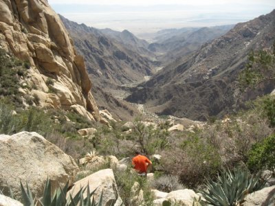 Views of the canyon below
