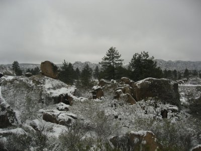 Rancho El  Topo in snow