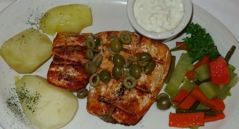 Charcoal Grilled Salmon