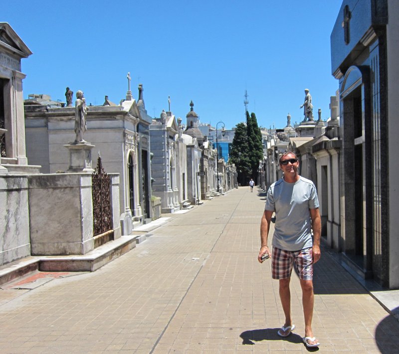 Tony in Recoleta Cemetary