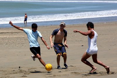 Football On The Beach