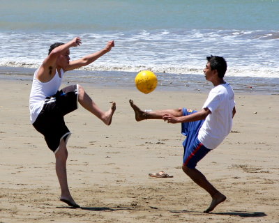 Football On The Beach