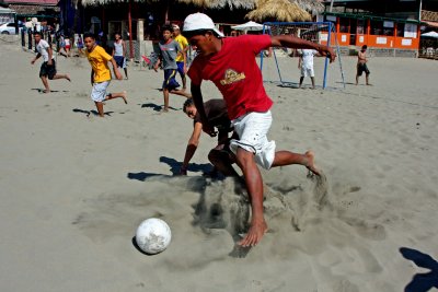 Football On The Beach