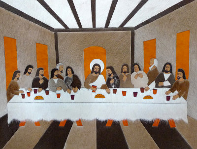 Last Supper on Leather