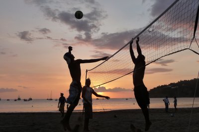 Volleyball at Sunset