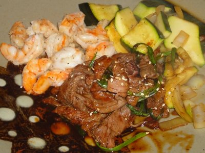 Teriyaki Steak & Shrimp