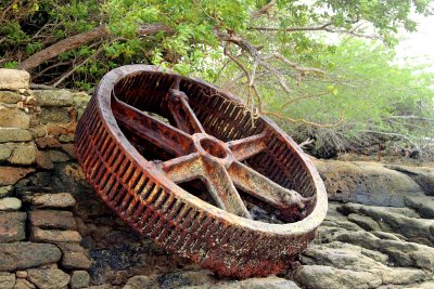 Steamboat Wheel on Morro Island