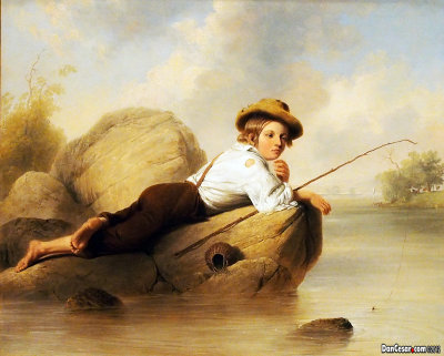 A Lazy Fisherman, 1844, John Gadsby Chapman