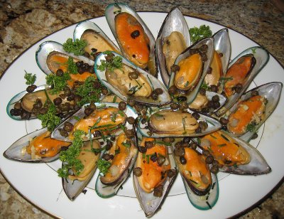 Mussels with Fried Capers